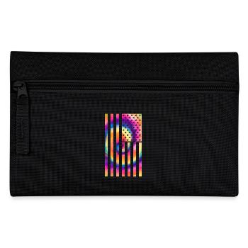 USA Flag 4th July Hippie - Pencil Case - black - Front