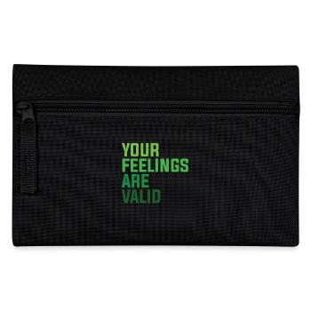 Santé mentale Vos sentiments sont valides - Trousse - noir - Devant