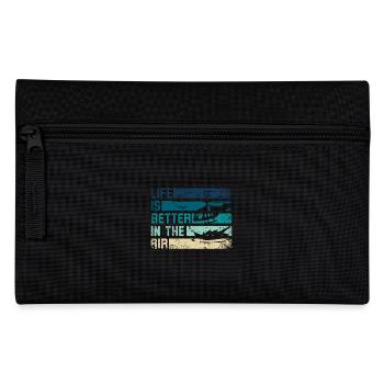 La vie est meilleure dans l’hélicoptère aérien - Trousse - noir - Devant