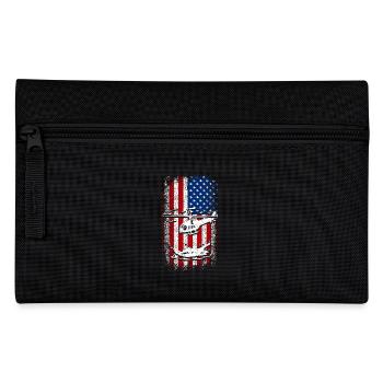 Hélicoptère drapeau américain des États-Unis - Trousse - noir - Devant