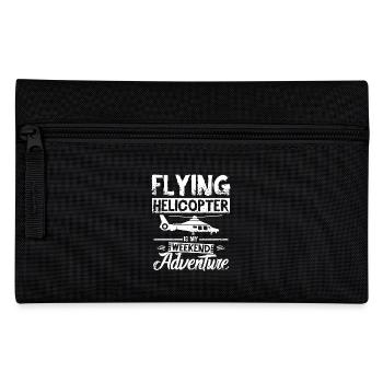 Piloter un hélicoptère est mon aventure du week-end - Trousse - noir - Devant
