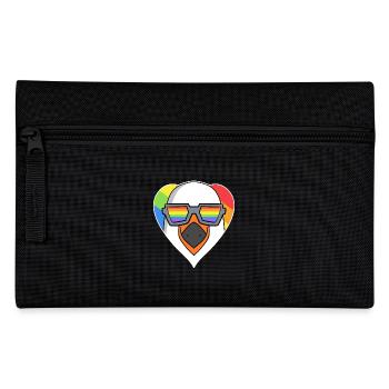LGBT Animal Seagull Rainbow - Pencil Case - black - Front