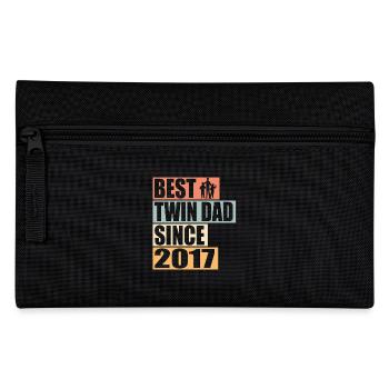 Twins Father Twin Father since 2017 - Pencil Case - black - Front