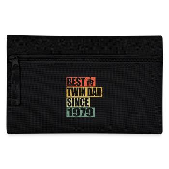Twins Father Twin Father since 1979 - Pencil Case - black - Front