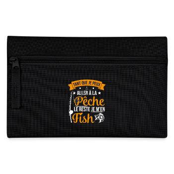 Si je peux aller à la pêche le reste je m'en fish - Trousse - noir - Devant