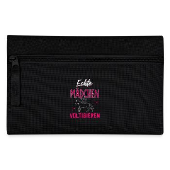 Echte Mädchen Voltigieren - Federtasche - Schwarz - Vorne