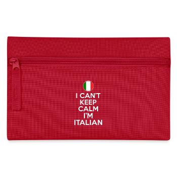 I cant keep calm im italian - Pencil Case - red - Front