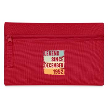 Born December 1952 70 years 70s 70th birthday - Pencil Case - red - Front