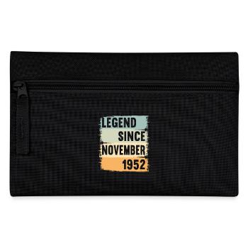 Born November 1952 70 years 70s 70th birthday - Pencil Case - black - Front