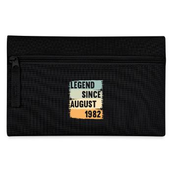 Geboren August 1982 40 Jahre 40er 40.Geburtstag - Federtasche - Schwarz - Vorne