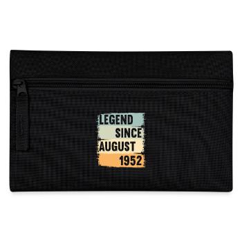 Born August 1952 70 years 70s 70th birthday - Pencil Case - black - Front