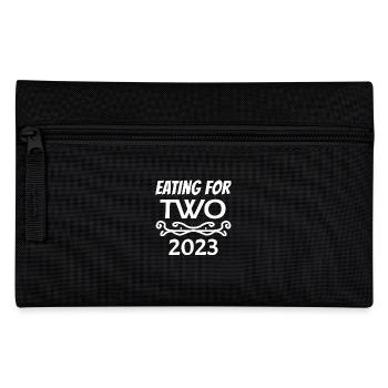 Jumelles Grossesse Enceinte 2023 - Trousse - noir - Devant