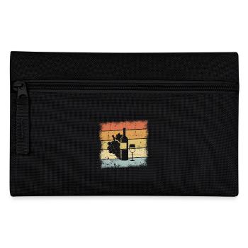 Wine Lover Gift - Pencil Case - black - Front