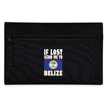 Belize Flagge Spruch - Federtasche - Schwarz - Vorne