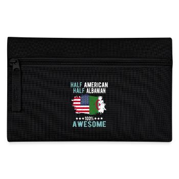Halb Amerikaner Halb Albaner - Federtasche - Schwarz - Vorne