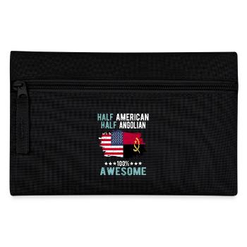 Half American Half Angolier - Pencil Case - black - Front