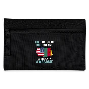 Half American Half Cameroonian - Pencil Case - black - Front