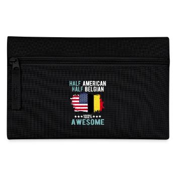 Halb Amerikaner Halb Belgier - Federtasche - Schwarz - Vorne