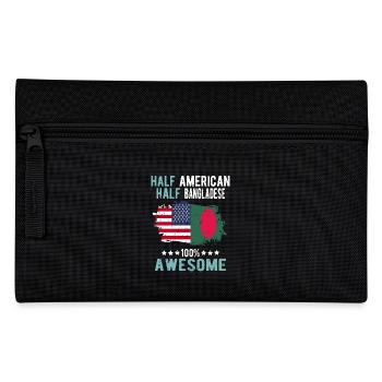 Half American Half Bangladeshi - Pencil Case - black - Front