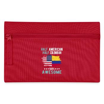 Halb Amerikaner Halb Kolumbianer - Federtasche - Rot - Vorne