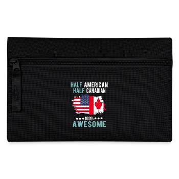 Halb Amerikaner Halb Kanadier - Federtasche - Schwarz - Vorne