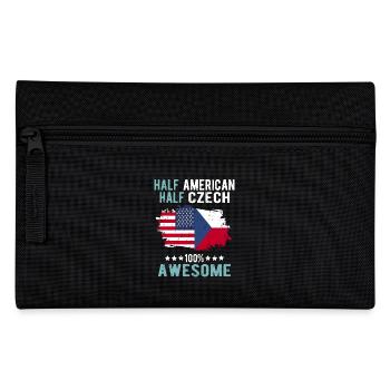 Halb Amerikaner Halb Tscheche - Federtasche - Schwarz - Vorne