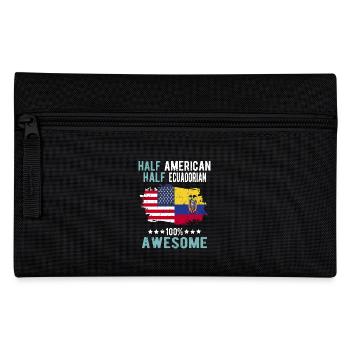 Half American Half Ecuadorian - Pencil Case - black - Front