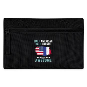 Half American Half American - Pencil Case - black - Front