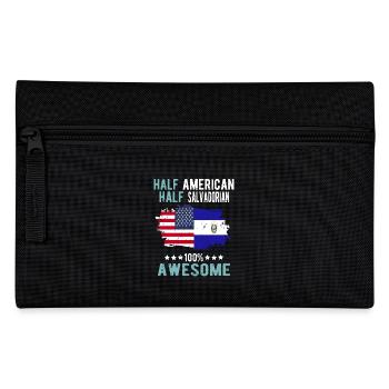 Half American Half Salvadoran - Pencil Case - black - Front