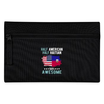 Half American, half Haitian - Pencil Case - black - Front