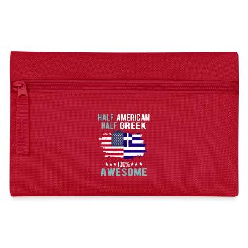 Mi-Américain, mi-Grec - Trousse - rouge - Devant
