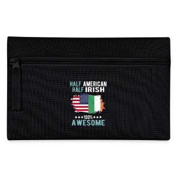 Half American Half Irish - Pencil Case - black - Front