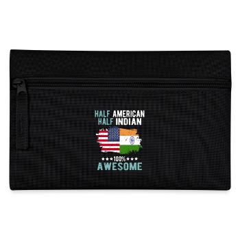 Half American, half Indian - Pencil Case - black - Front