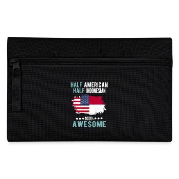 Half American Half Indonesian - Pencil Case - black - Front