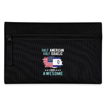 Halb Amerikaner Halb Isreali - Federtasche - Schwarz - Vorne