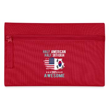 Halb Amerikaner Halb Süd Koreaner - Federtasche - Rot - Vorne