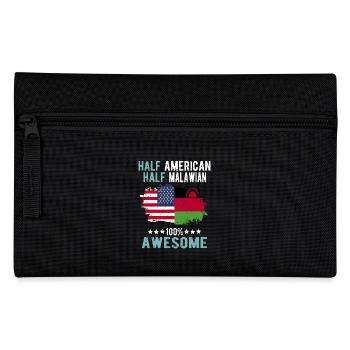 Half American Half Malawi - Pencil Case - black - Front