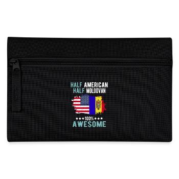 Halb Amerikaner Halb Moldawier - Federtasche - Schwarz - Vorne