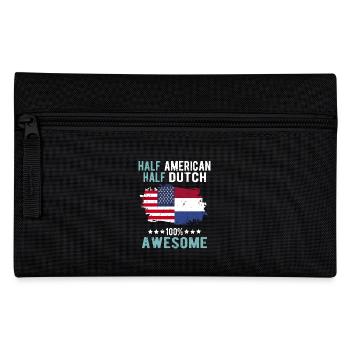 Half American Half Dutch - Pencil Case - black - Front