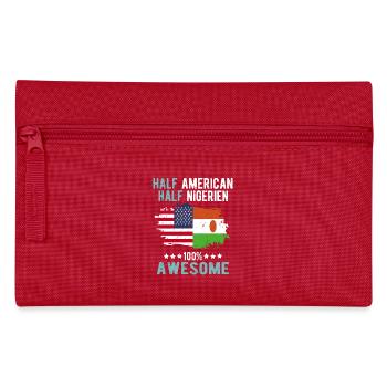 Halb Amerikaner Halb Nigrer - Federtasche - Rot - Vorne