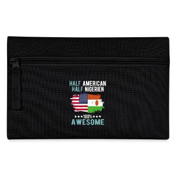 Half American Half Nigrer - Pencil Case - black - Front