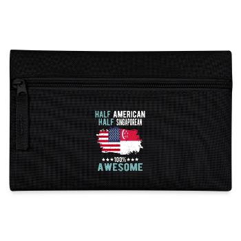 Halb Amerikaner Halb Singapurer - Federtasche - Schwarz - Vorne