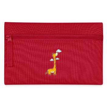 Giraffe Wolken - Federtasche - Rot - Vorne
