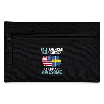 Halb Amerikaner Halb Schwede - Federtasche - Schwarz - Vorne