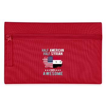 Mi-Américain, mi-Syrien - Trousse - rouge - Devant