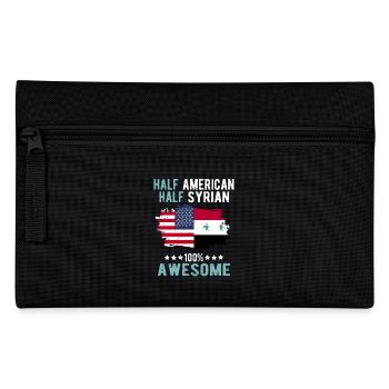 Halb Amerikaner Halb Syrier - Federtasche - Schwarz - Vorne