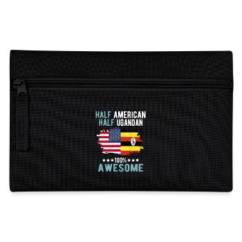 Half American Half Ugandan - Pencil Case - black - Front
