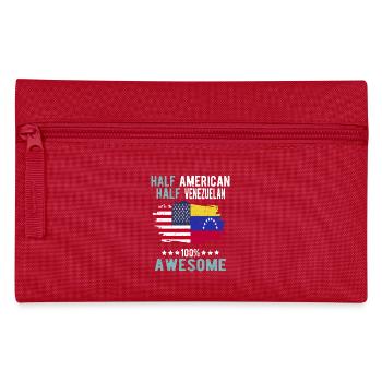 Half American Half Venezuelan - Pencil Case - red - Front