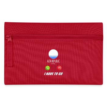 La République de l’Altaï appelle au sort des drapeaux Lusiger - Trousse - rouge - Devant