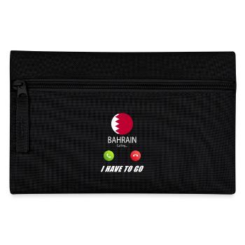 Bahrain calls lusiger flags - Pencil Case - black - Front